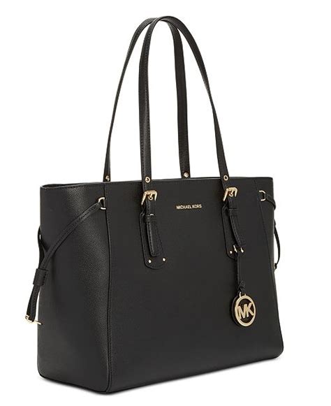 michael michael kors voyager medium crossgrain leather tote|michael kors voyager tote sale.